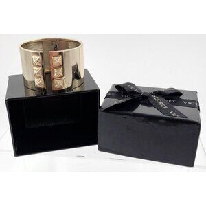 Victoria's Secret Scandalous Gold Tone Cuff Hinge Bracelet One Size In Box